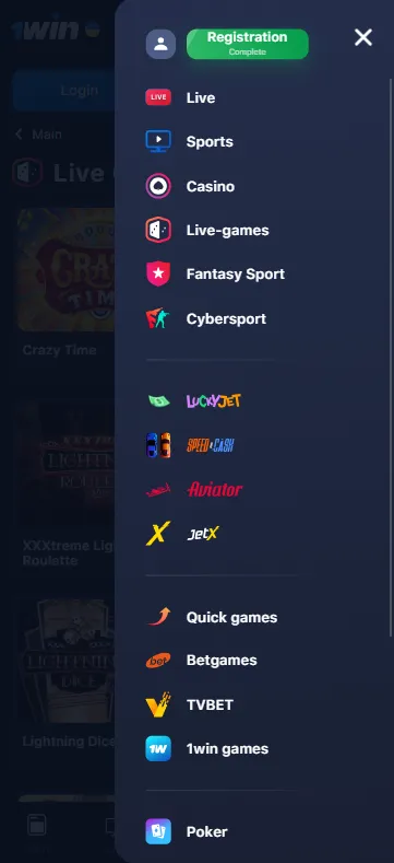 1win app download in Nigeria